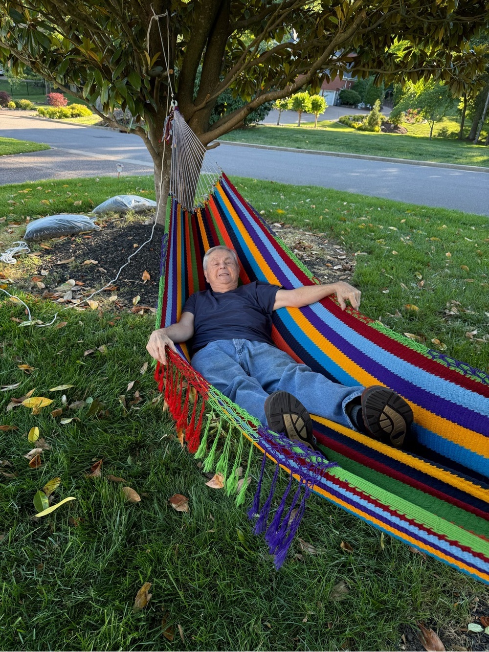 Multicolor crochet hammock NeW